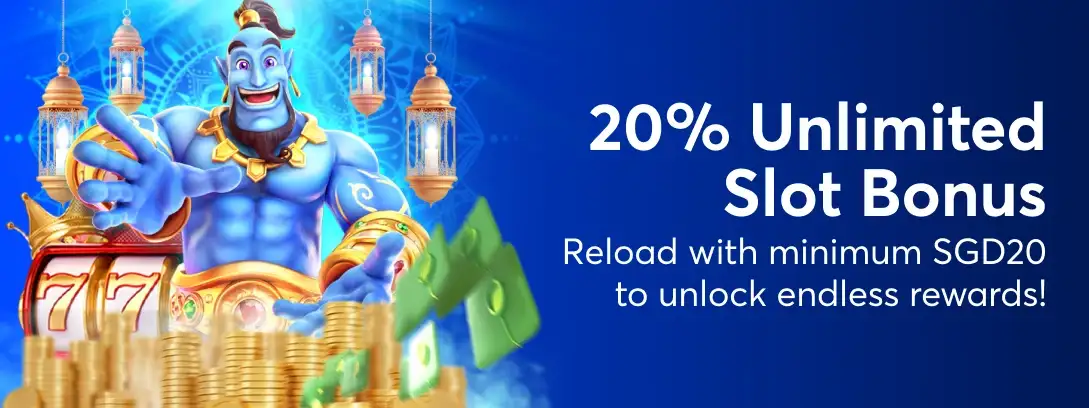 Unlimited Slot Bonus 20