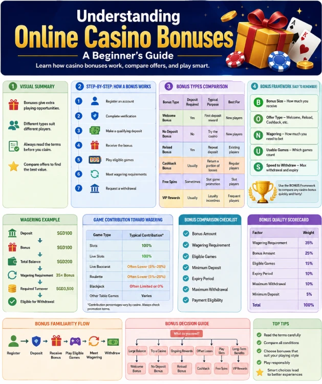 A Beginner's Guide for Online Casino Bonuses