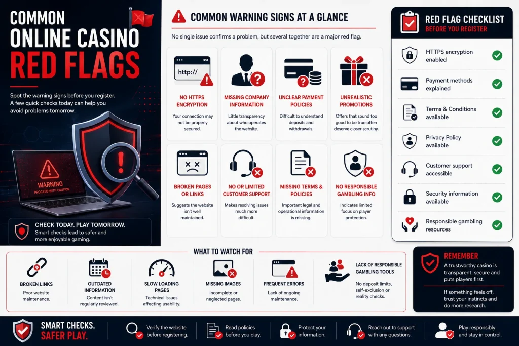Common Online Casino Red Flag