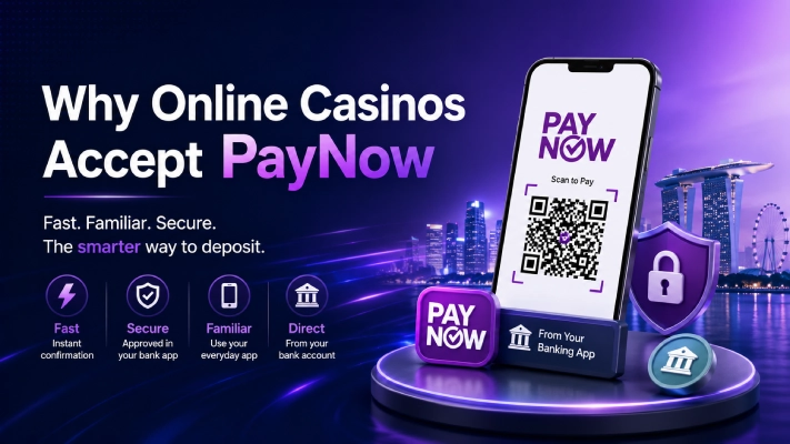 Online casinos serving Singapore players have adopted PayNow as one of their preferred payment methods