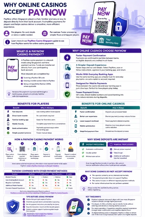 Why Online Casinos Accept PayNow