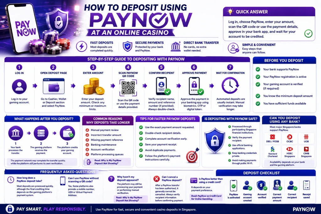 how to deposit using paynow