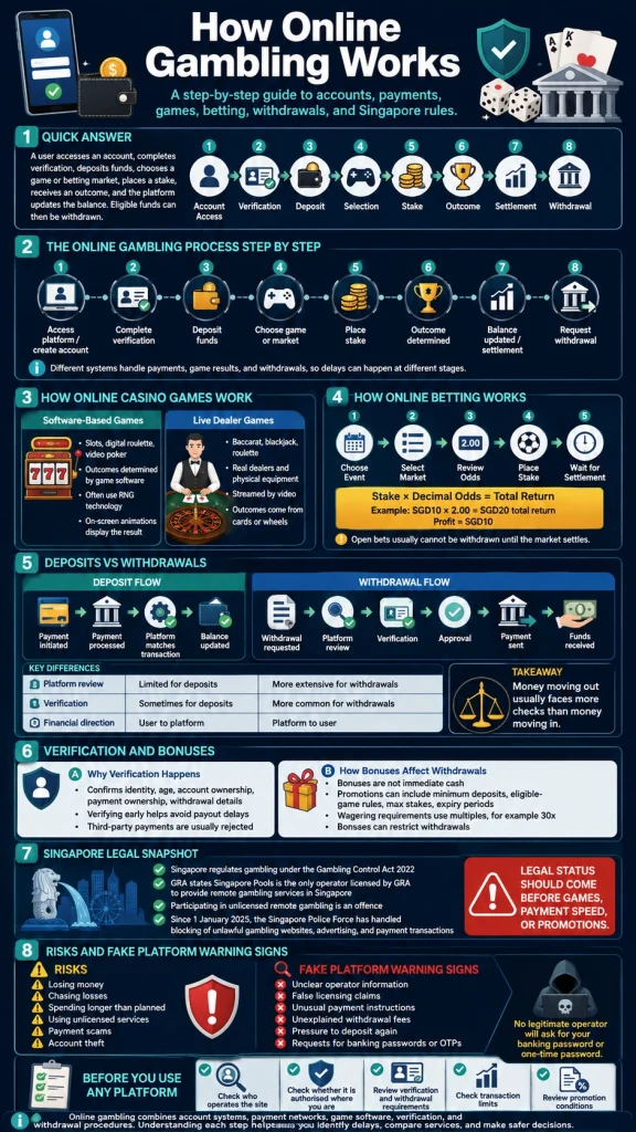 How online gambling work