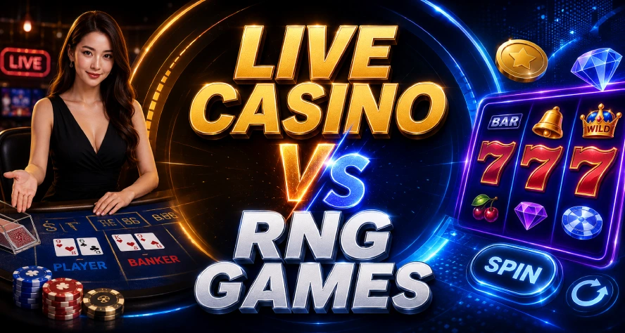 live casino vs rng