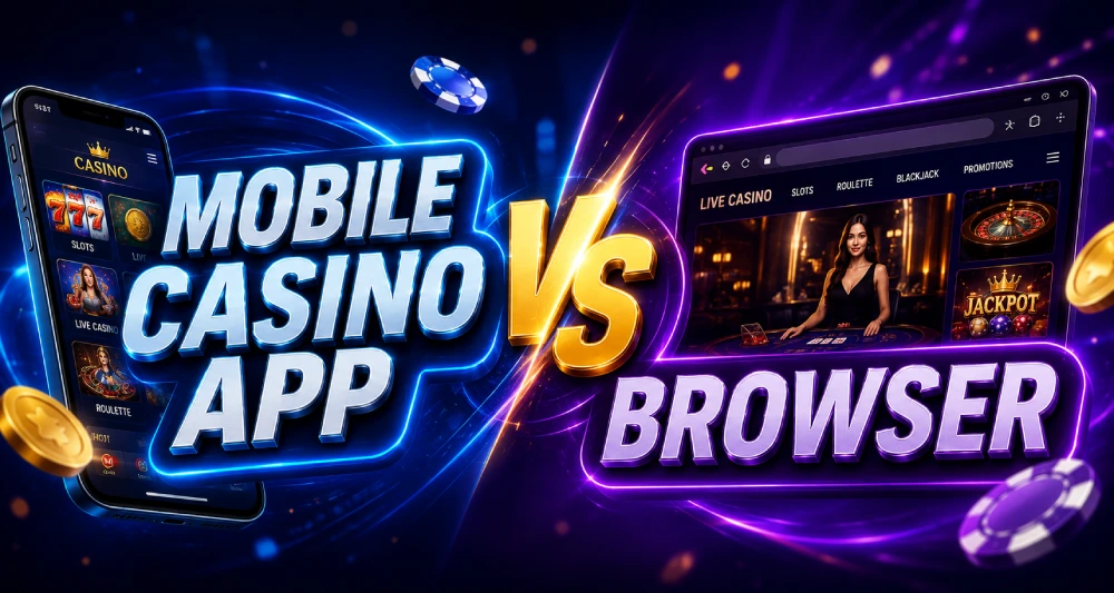 mobile casino app vs browser