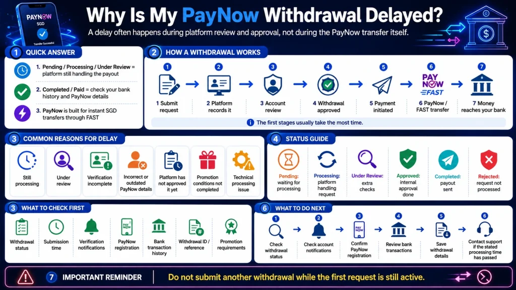 Paynow withdrawal delayed